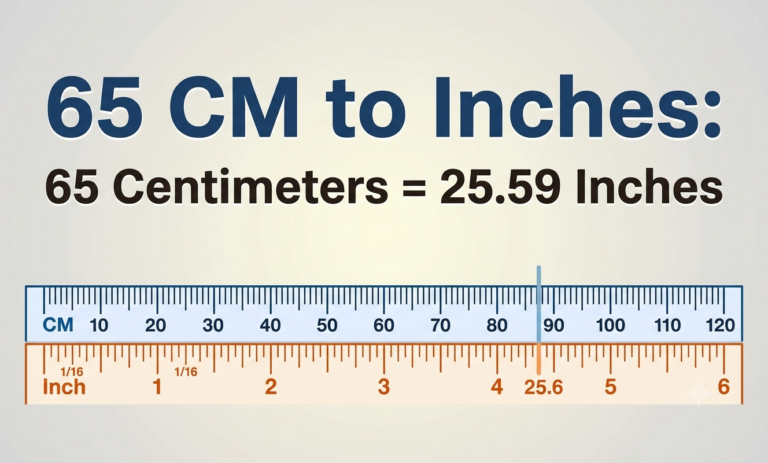 65cm to inches