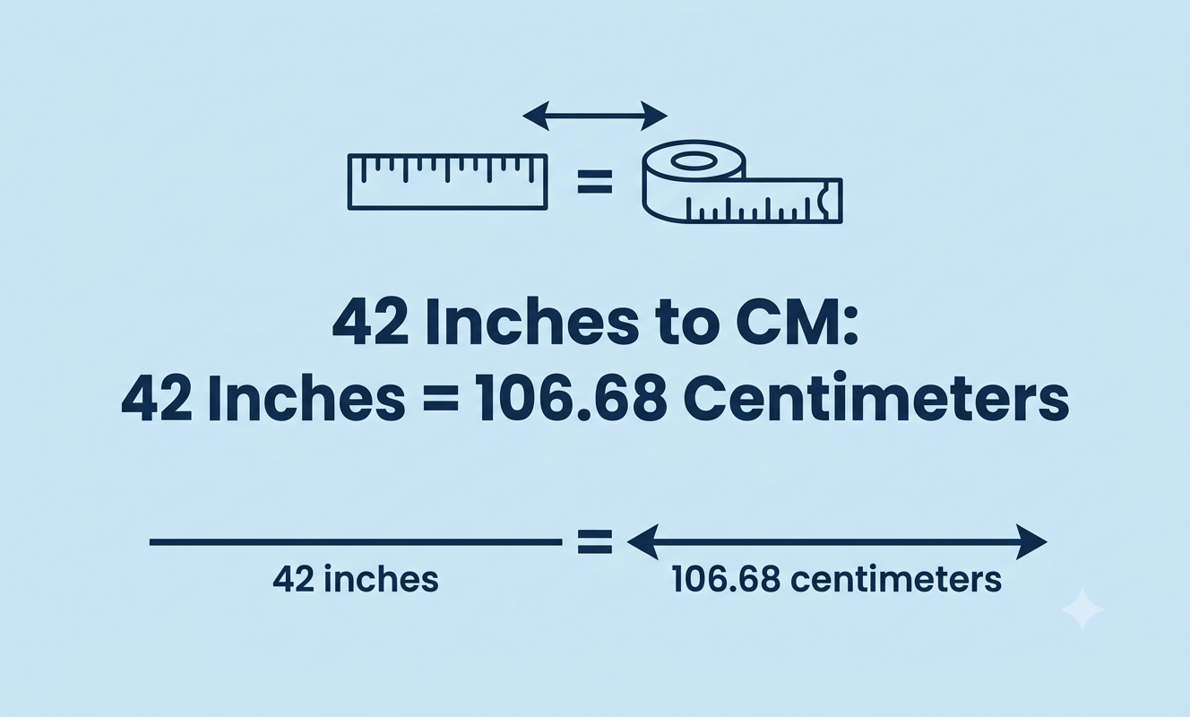 42 inches in cm