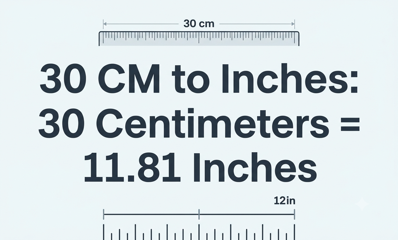 30 centimeters to inches