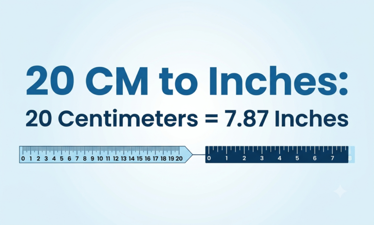 20 centimeters to inches