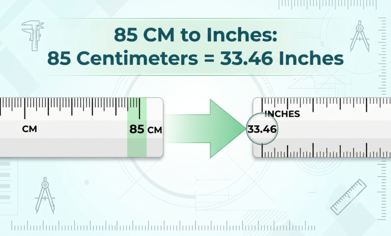 85cm to inches
