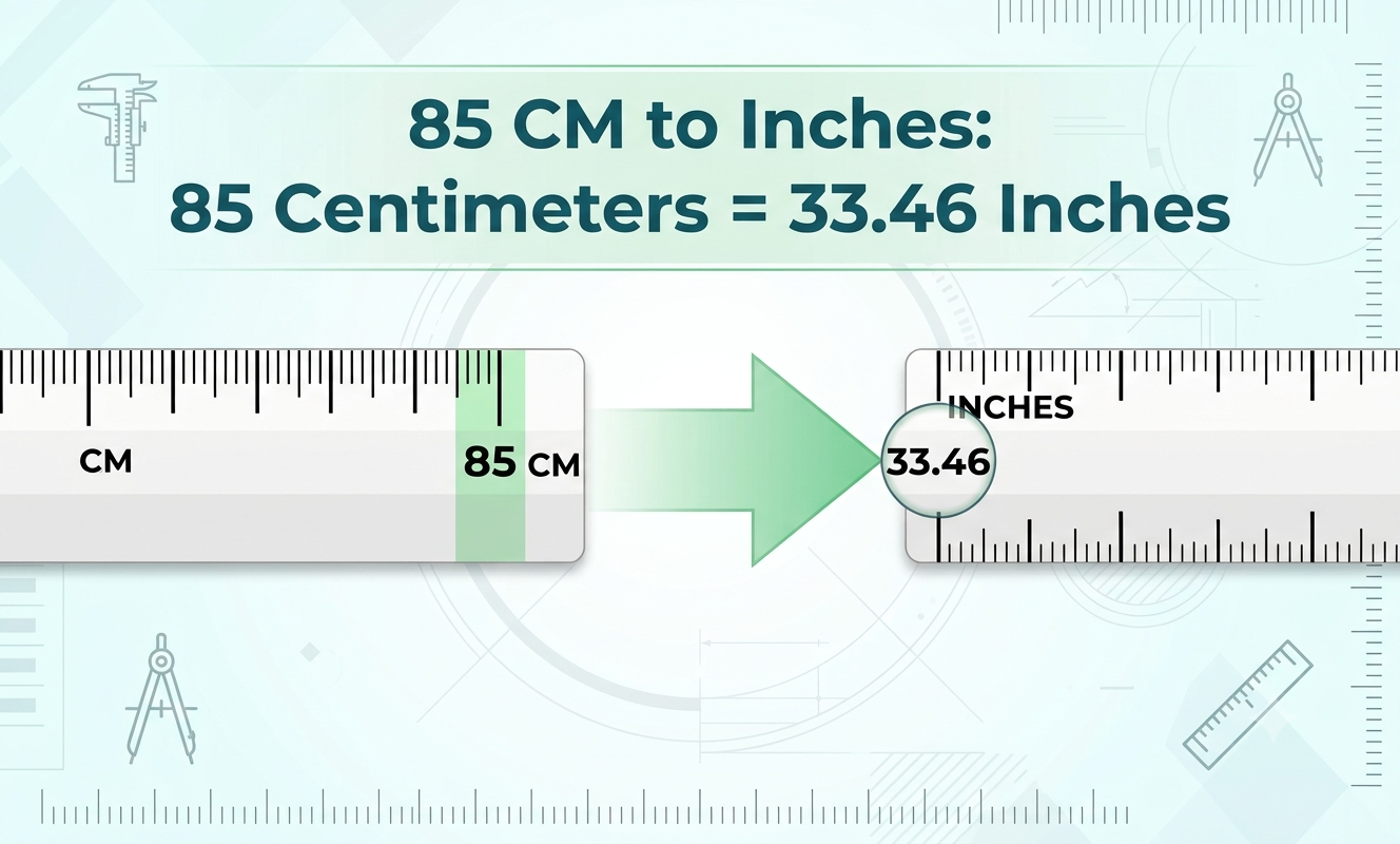85cm to inches