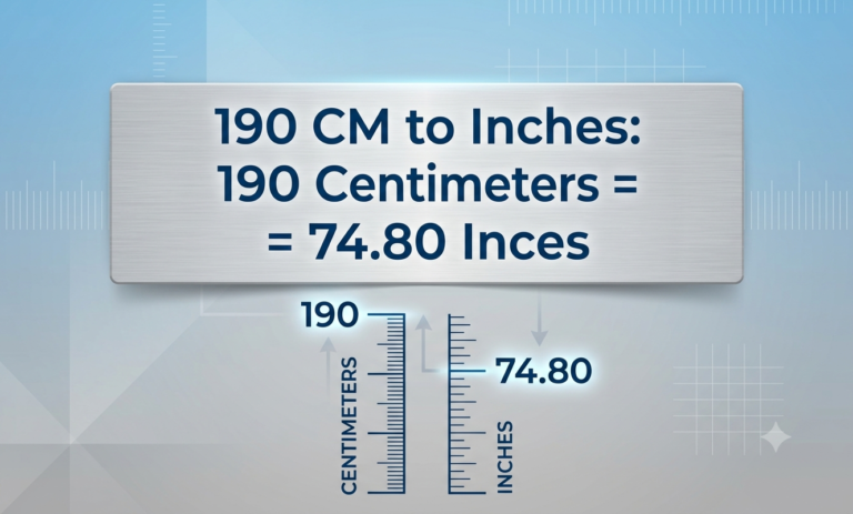 190cm to inches