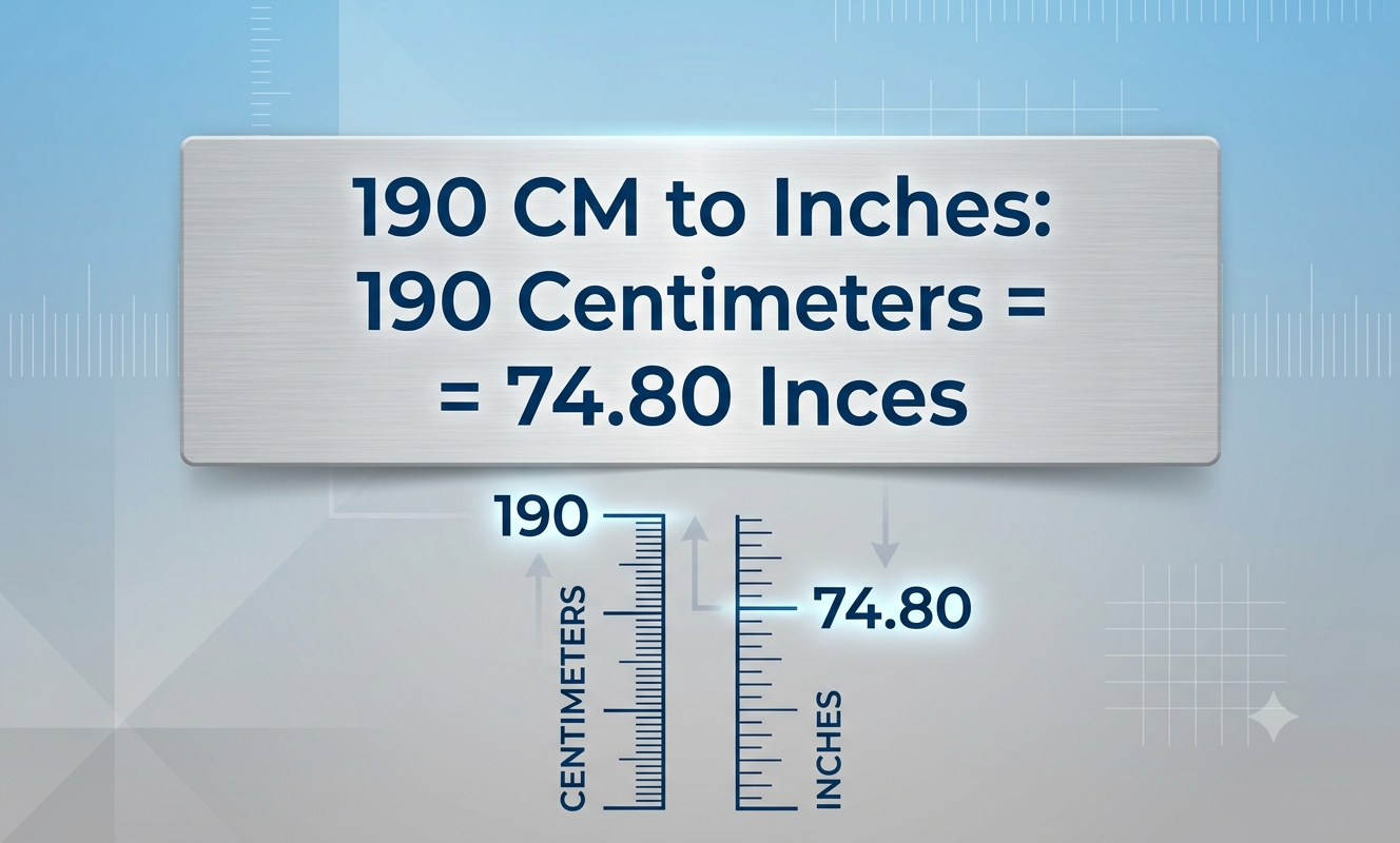 190cm to inches