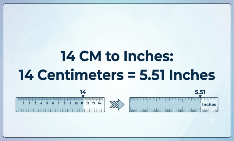 14 cm in inches