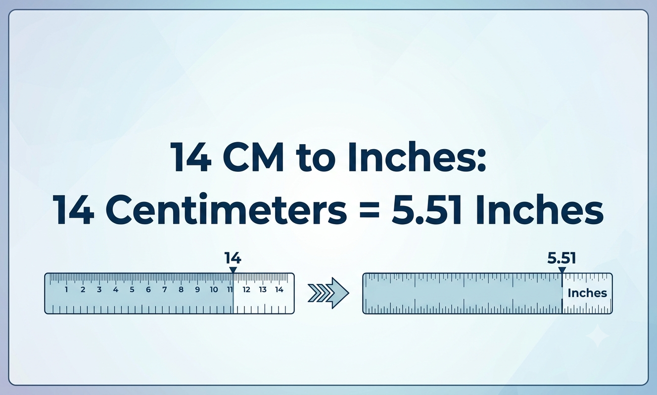 14 cm in inches