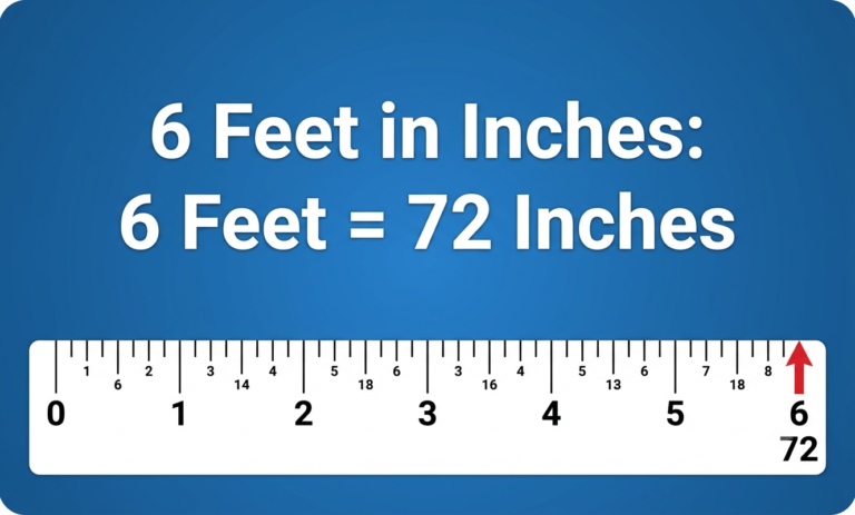 6 foot in inches