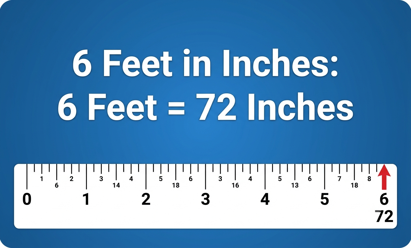 6 foot in inches