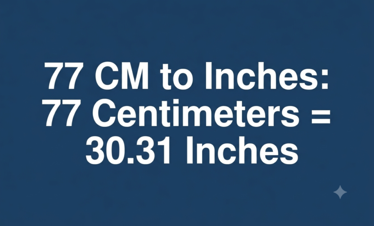 77cm to inches