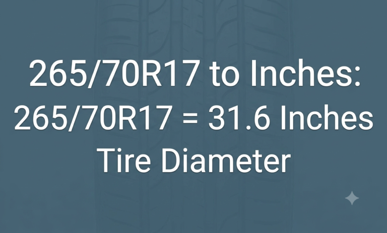 265/70r17 to inches
