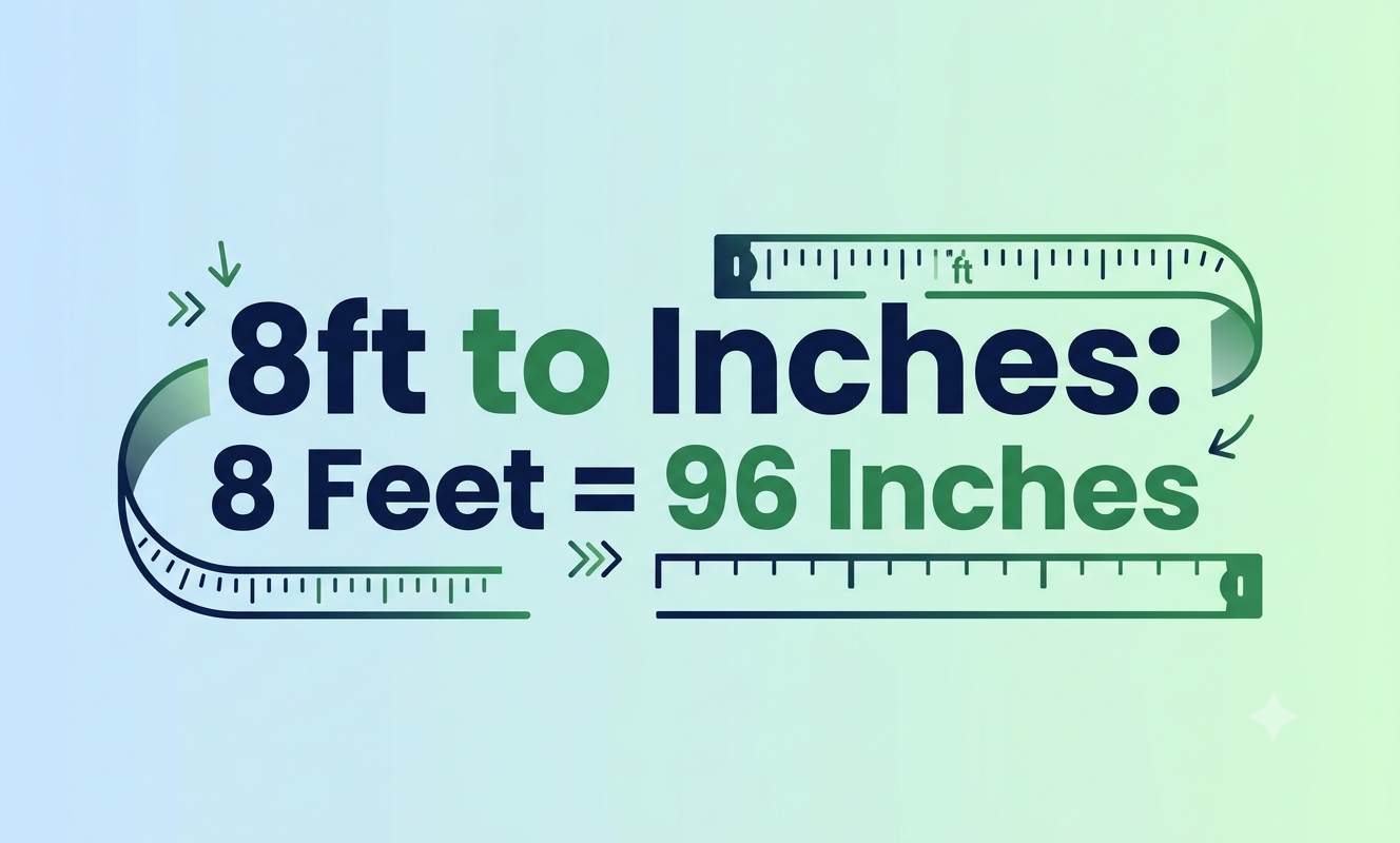 8ft to inches