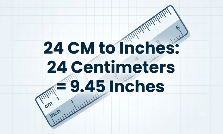 24cm to inches