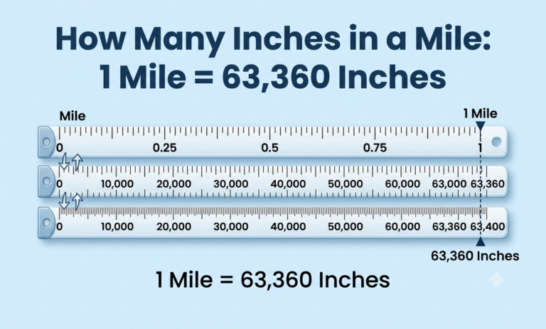 how many inches in a mile