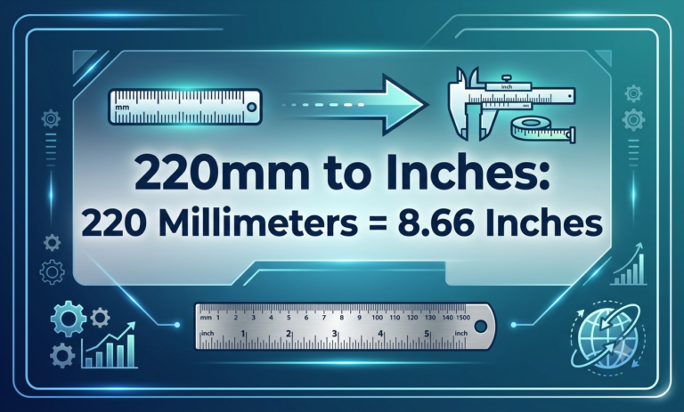 220mm to inches
