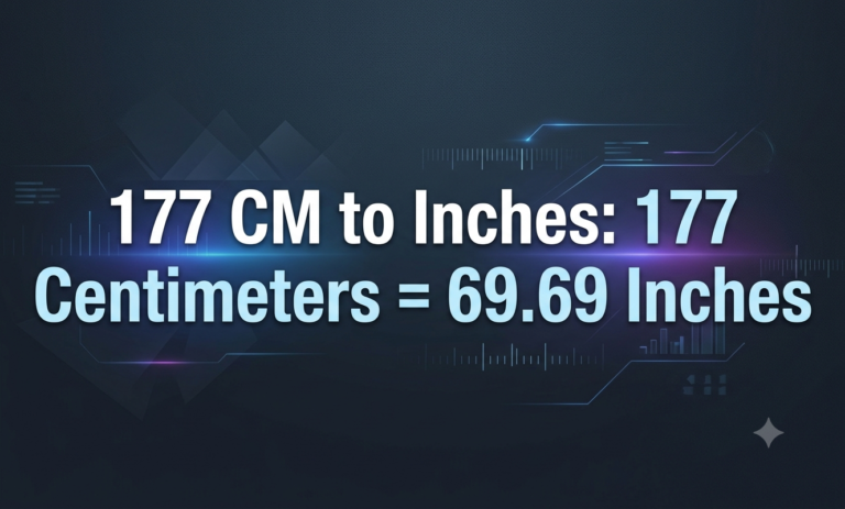 177 cm to inches