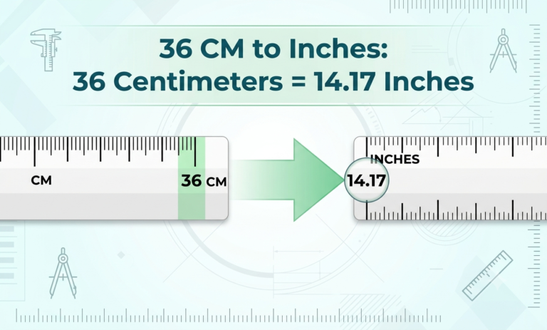36cm to inches