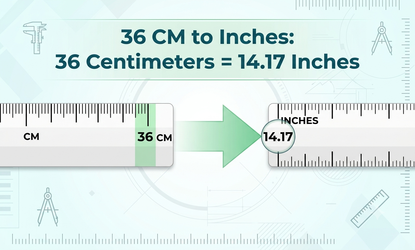 36cm to inches