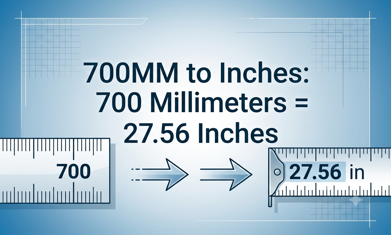 700mm to inches