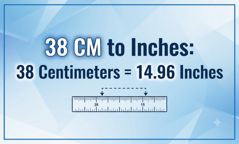 38cm to inches
