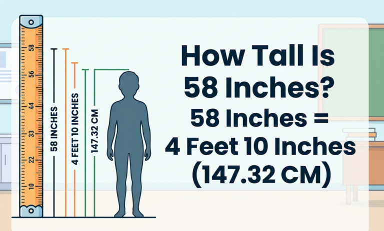 how tall is 58 inches