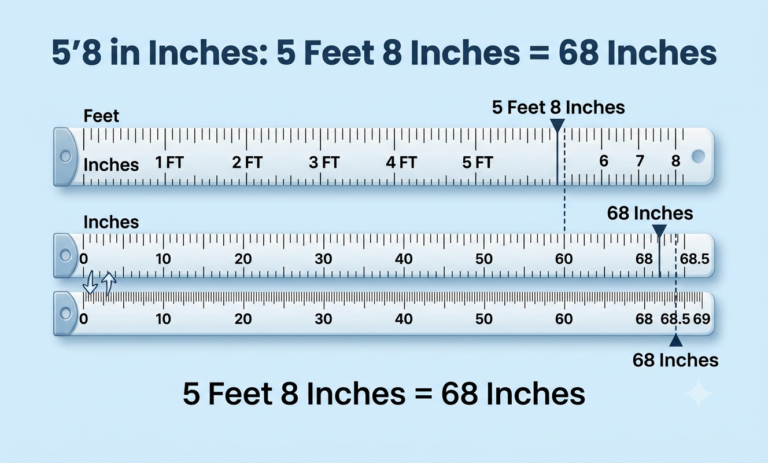 5 8 in inches