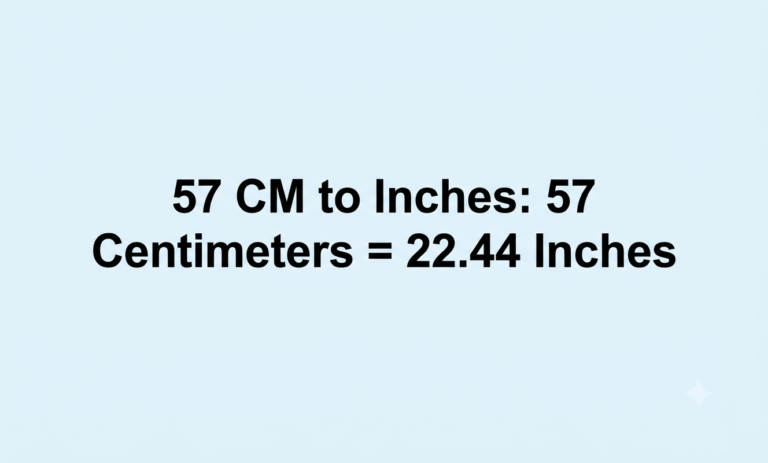 57cm to inches