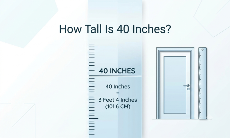 how tall is 40 inches