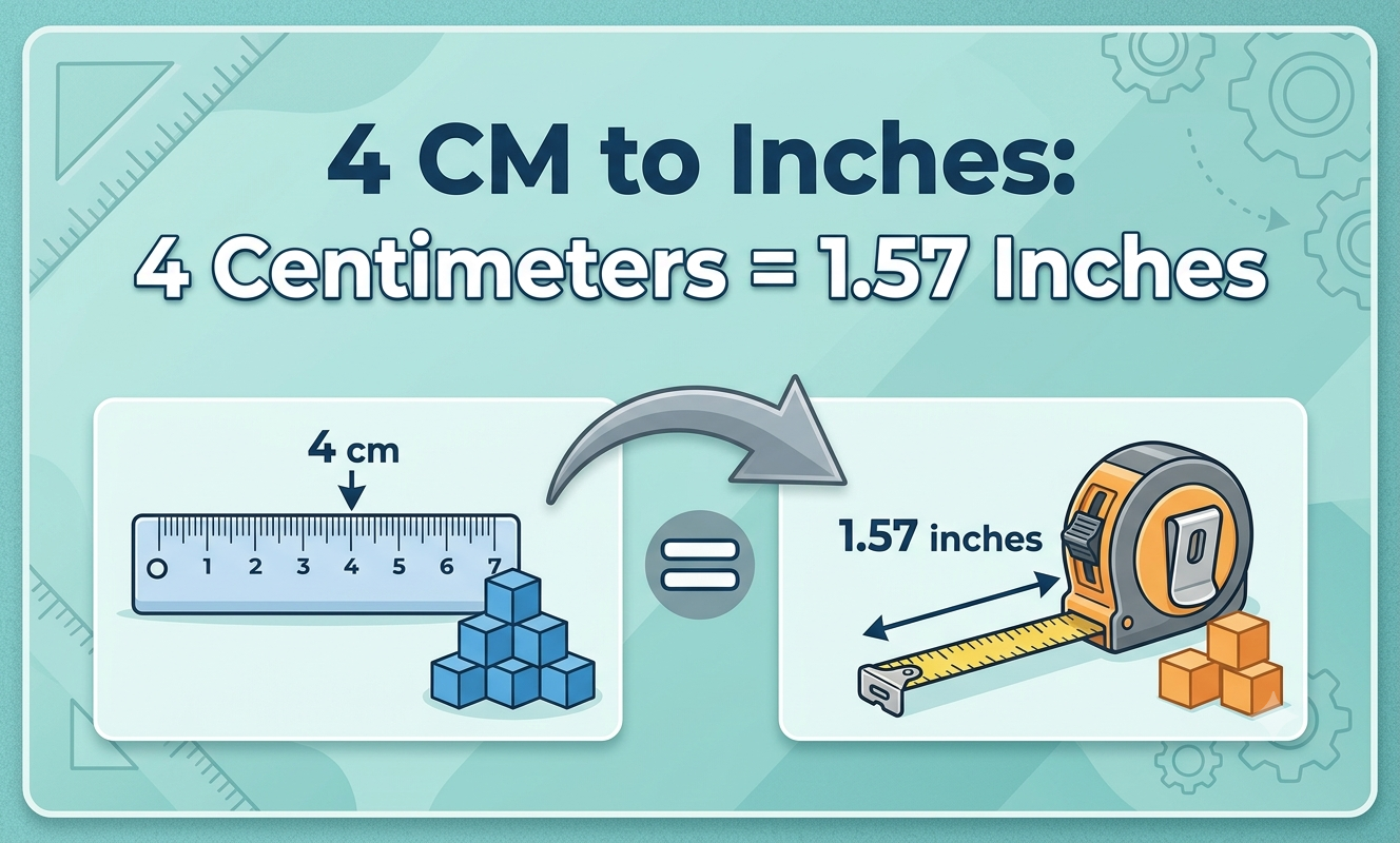 4cm to inches