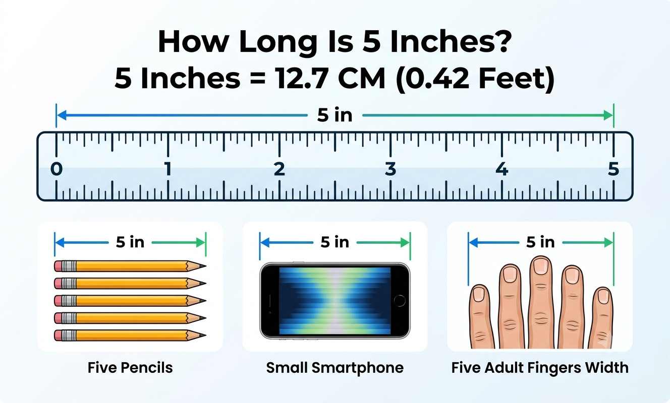 how long is 5 inches
