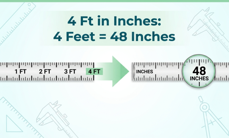 4 ft in inches