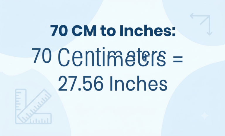 70 cm in inches