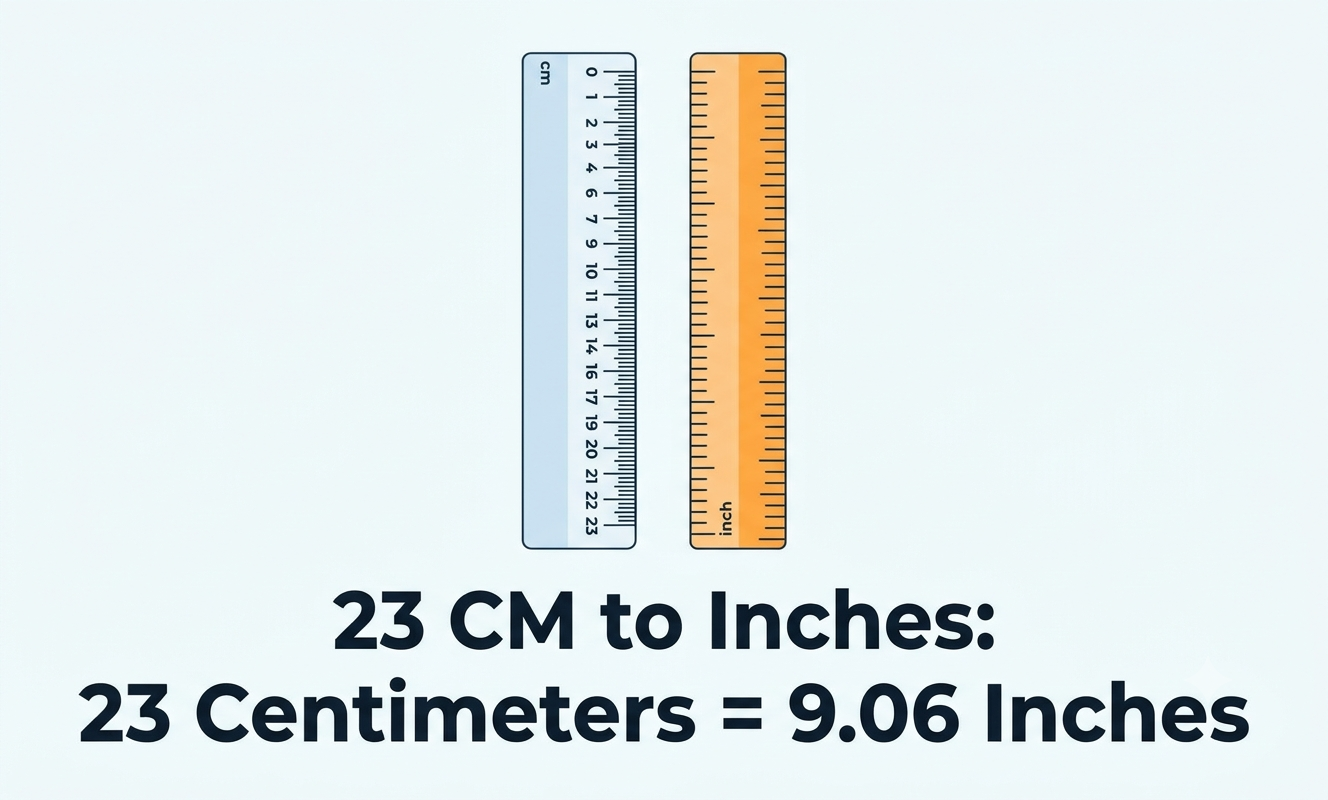 23cm in inches