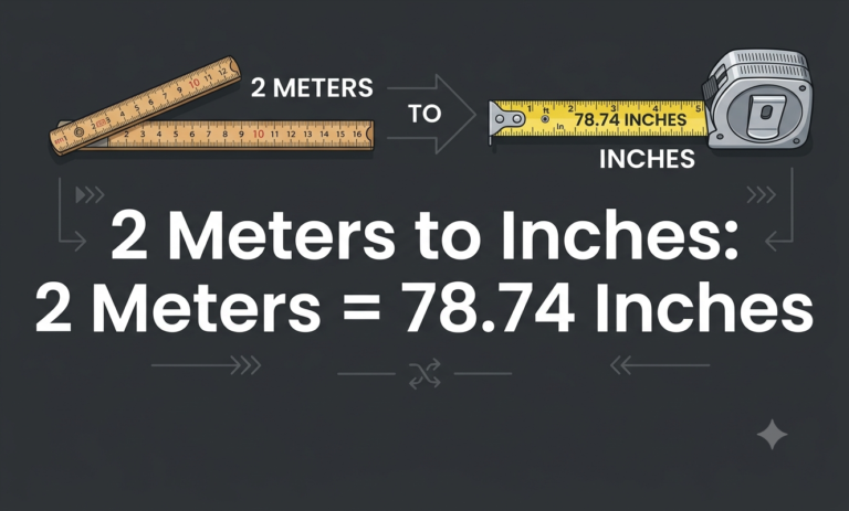 2 meters in inches