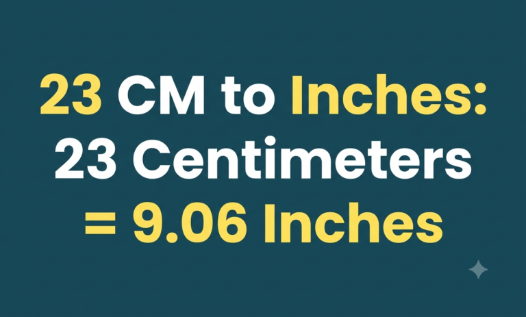 23 cm in inches