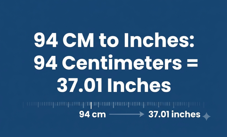 94cm to inches