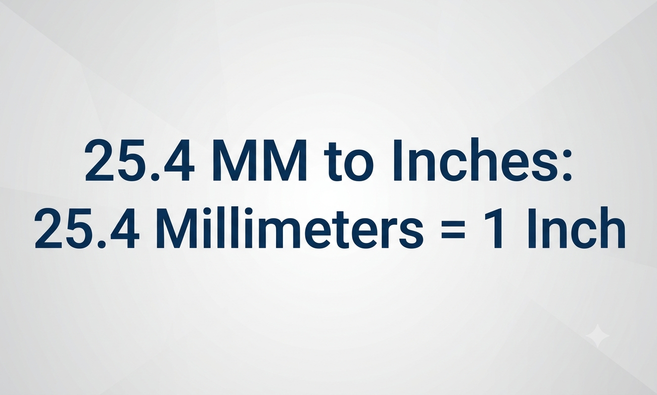 25.4 mm to inches