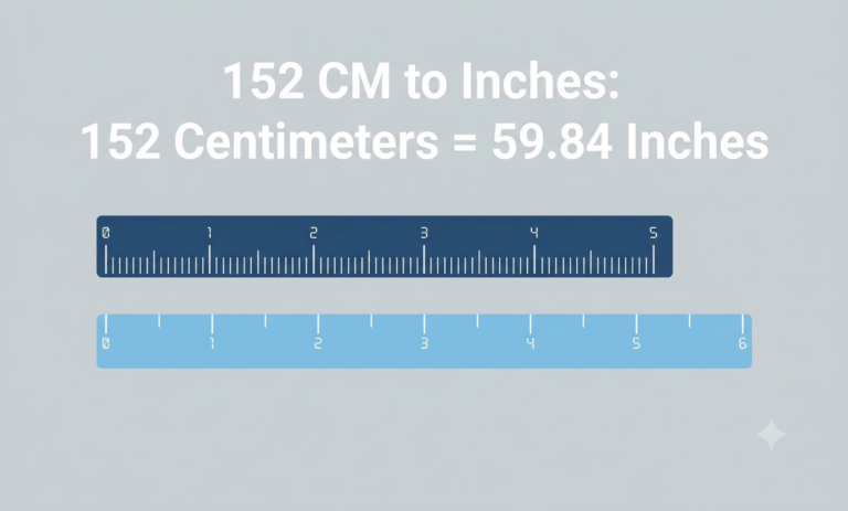 152 cm to inches