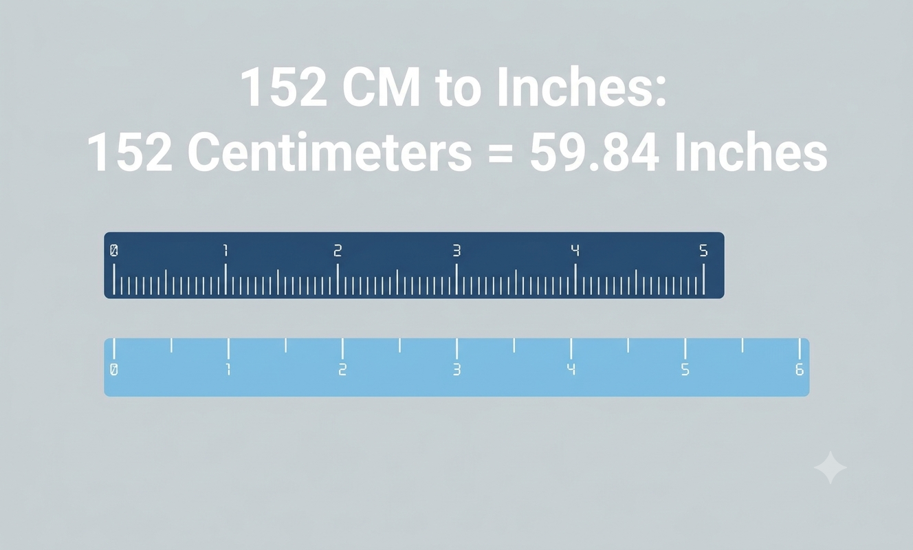 152 cm to inches