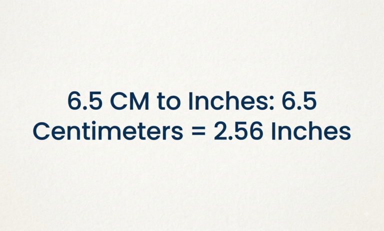6.5cm to inches
