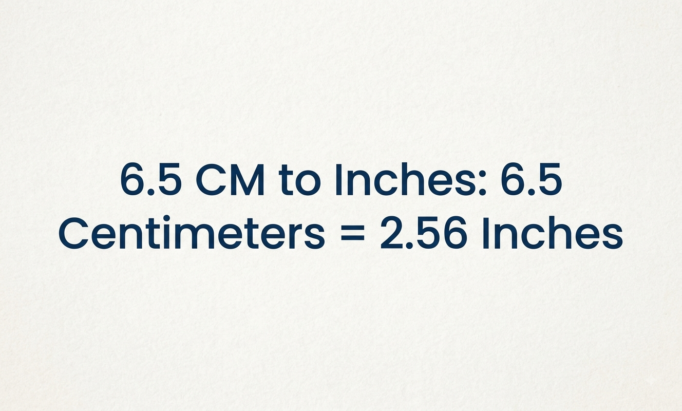 6.5cm to inches