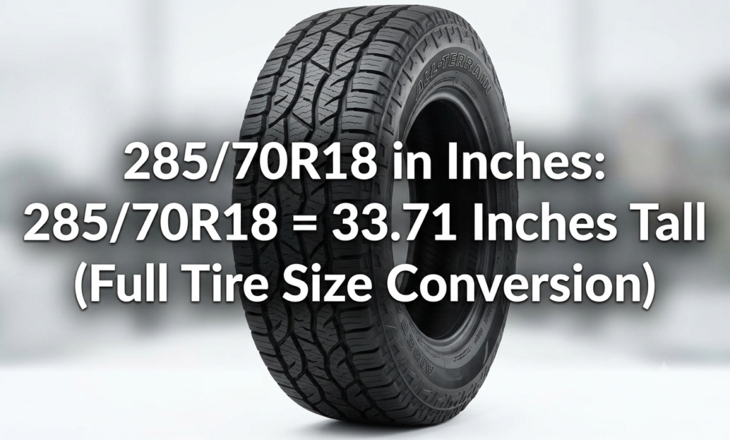 285/70r18 in inches