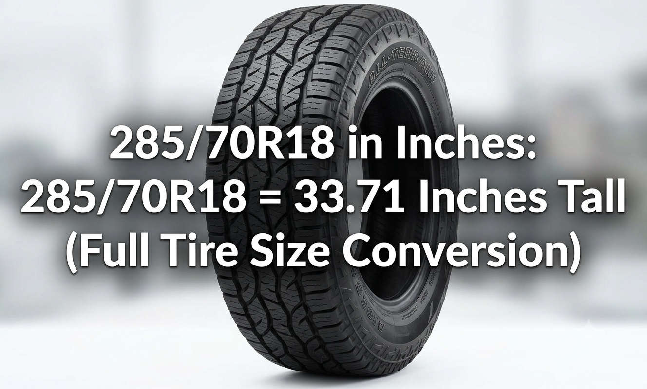 285/70r18 in inches