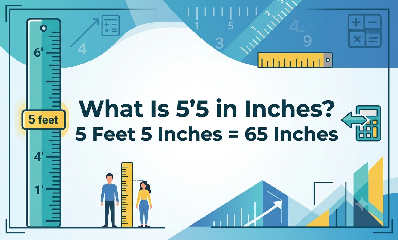 what is 5'5 in inches