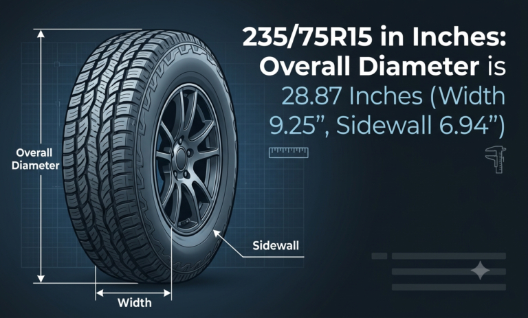 235/75r15 in inches