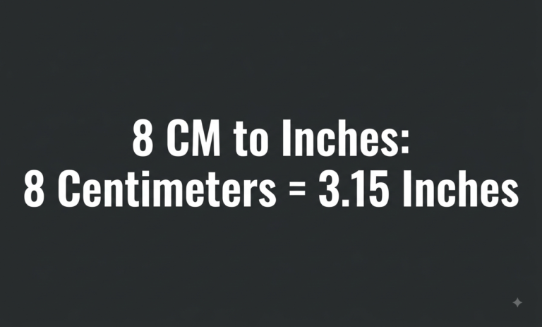 8cm in inches