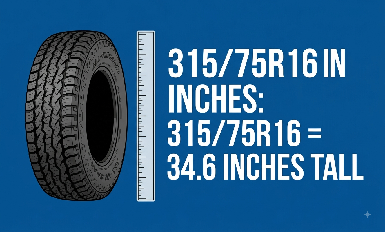 315/75r16 in inches