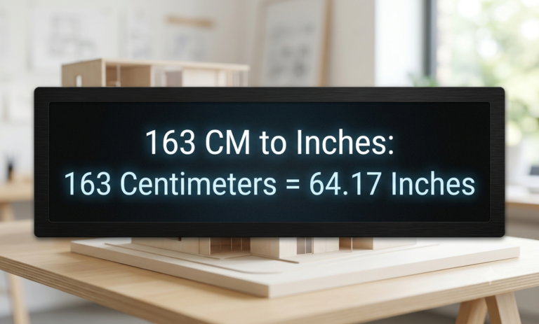 163 cm to inches