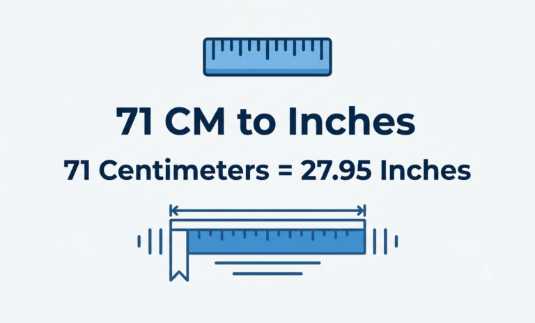71cm to inches