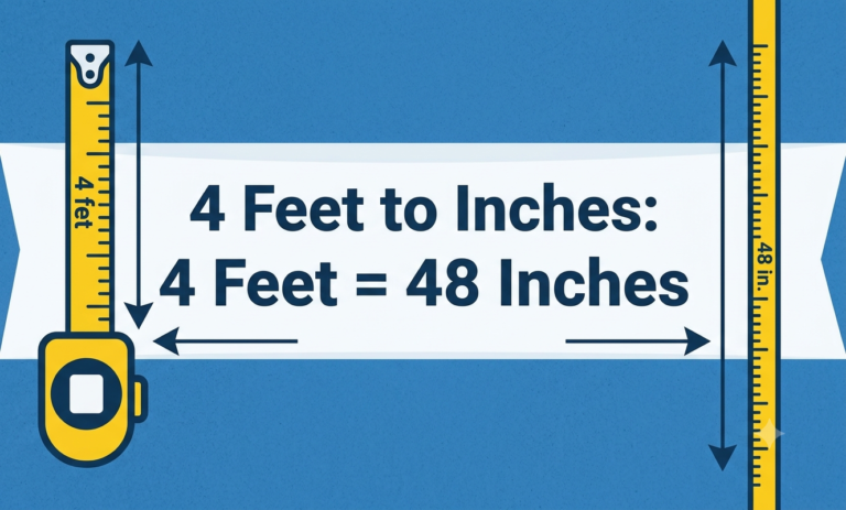 4 feet to inches