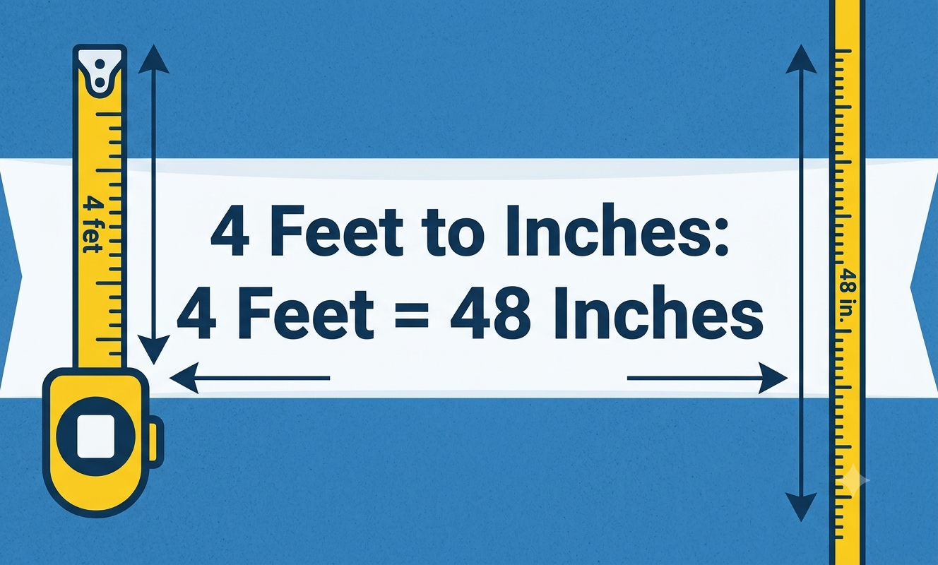 4 feet to inches